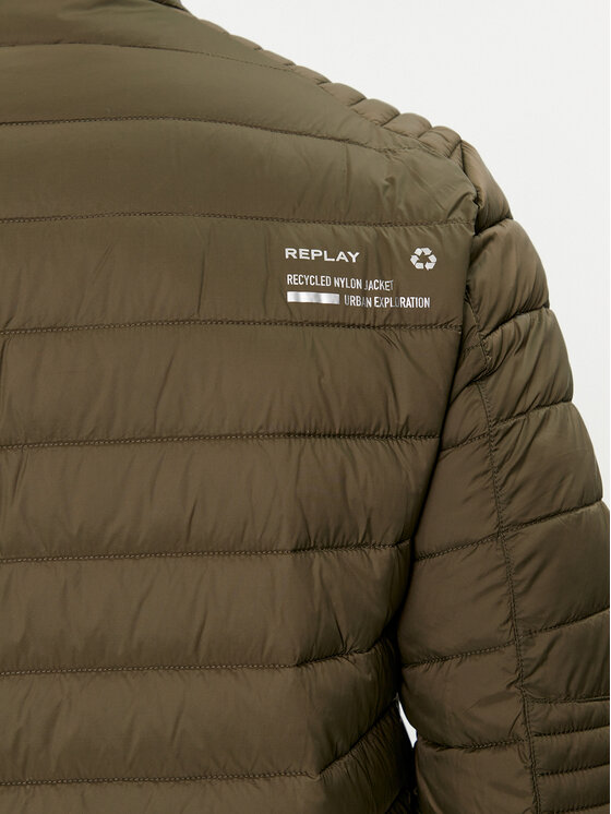 REPLAY REPLAY Демісезонна куртка M8261.000.84166D Зелений Regular Fit