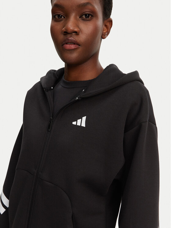 adidas adidas Bluză Future Icons 3-Stripes JE0171 Negru Regular Fit