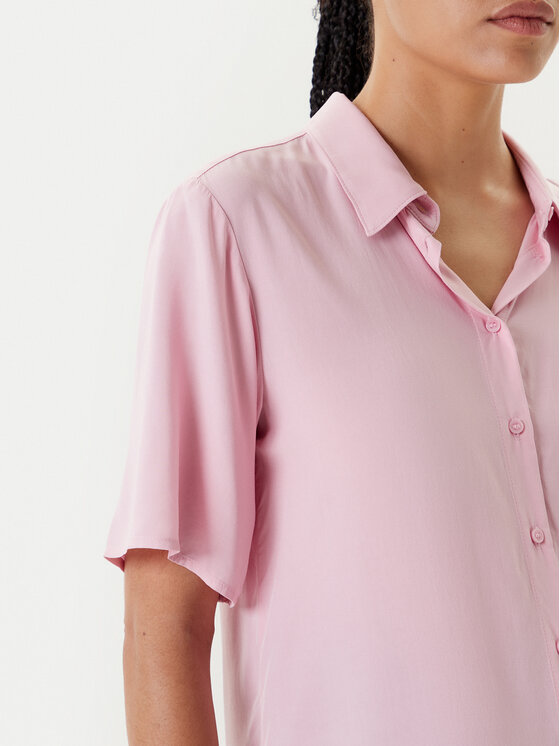United Colors Of Benetton United Colors Of Benetton Camicia 5WPWDQ0B1 Rosa Regular Fit