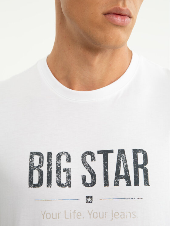 BIG STAR BIG STAR T-Shirt BRUNO Biały Basic Fit