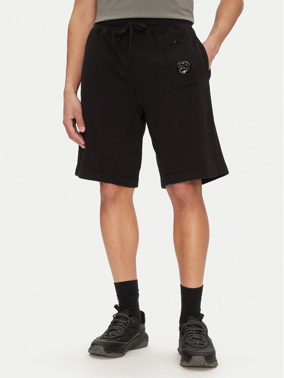 C.P. Company C.P. Company Pantaloni scurți sport 18CMSB268A110337O Negru Relaxed Fit