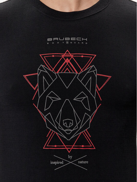 Brubeck Brubeck Tehnička majica LS1414M Crna Slim Fit