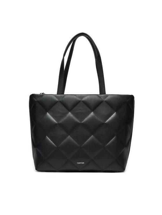 Zdjęcia - Torebka damska Calvin Klein Torebka Diamond Quilt K60K612906 Czarny 