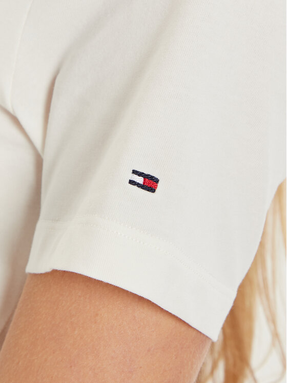 Tommy Hilfiger Tommy Hilfiger Тишърт Nautical Graphic WW0WW43652 Бял Slim Fit