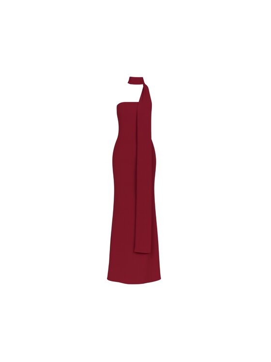 MAI MAI Sukienka wieczorowa VERA Bordowy Feminine Fit