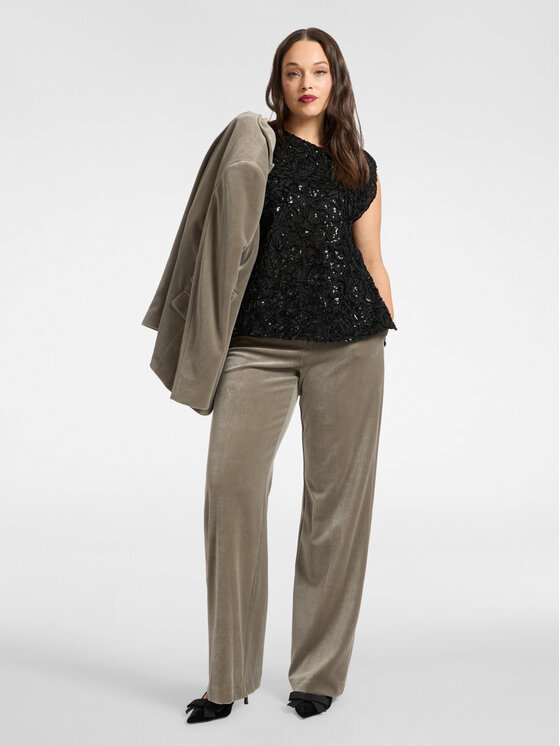 Elena Mirò Elena Mirò Top D017E000020N033 Nero Regular Fit