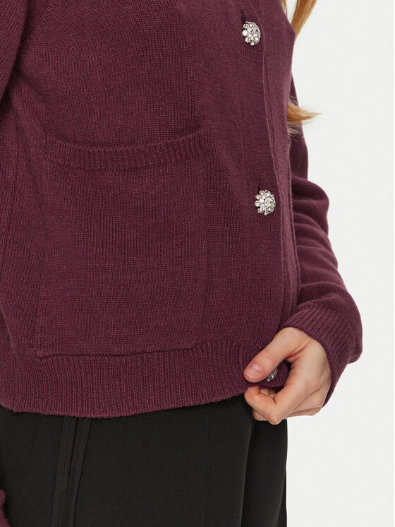 ViCOLO ViCOLO Strickjacke 77100S Dunkelrot Regular Fit
