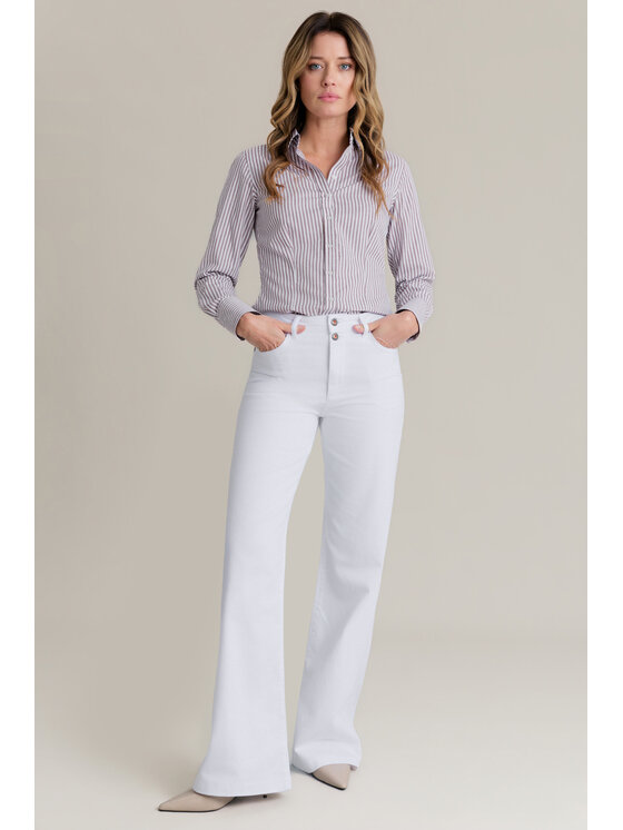 Lancerto Lancerto Jeansy Callisto SP113226000013 Biały Regular Fit