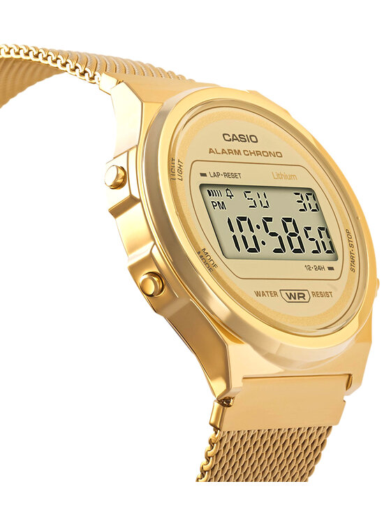 Casio Casio Zegarek A171WEMG-9AEF Złoty