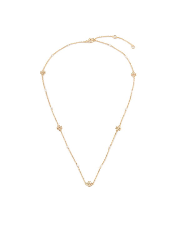 Tory Burch Kaklarota Kira Pearl Delicate Necklace 136782 Zelta