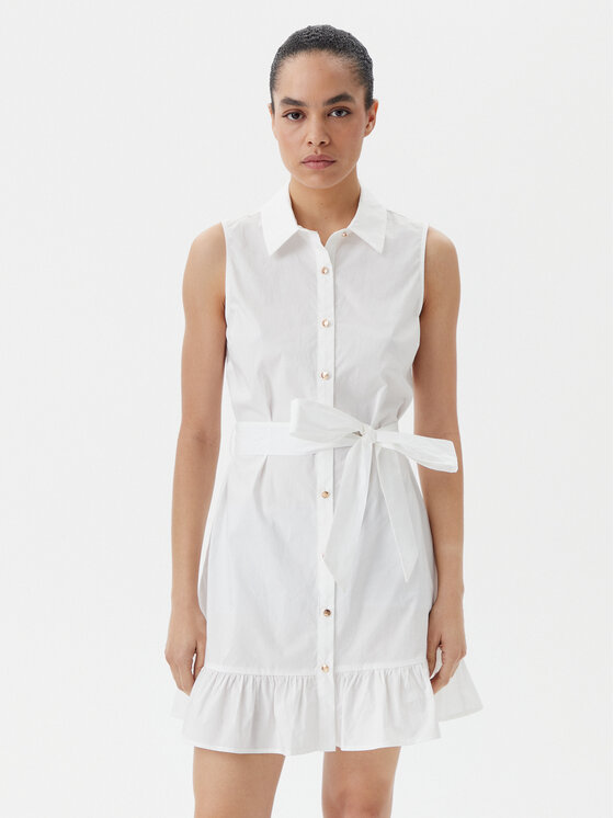 Gaudi Gaudi Vestito chemisier 511BD15020 Bianco Regular Fit