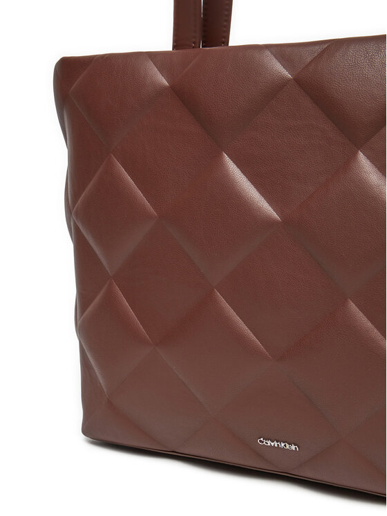 Calvin Klein Calvin Klein Torebka Diamond Quilt K60K612906 Brązowy