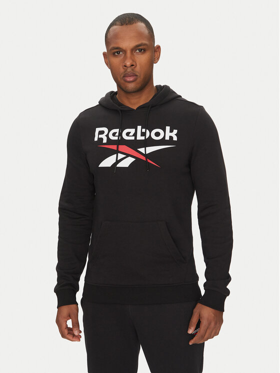 Reebok Reebok Mikina Identhlty Big Logo 100221781 Černá Regular Fit