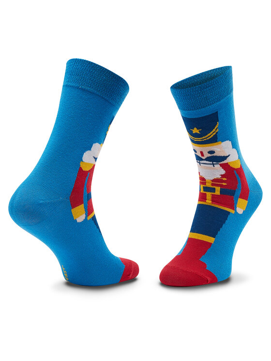 Zooksy Zooksy Zestaw 2 par wysokich skarpet unisex Mixtury Bajkowe Niebieski