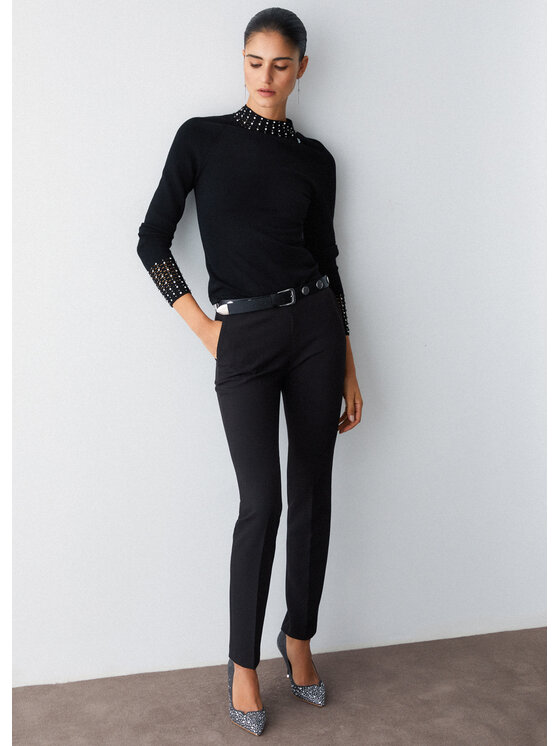 Liu Jo Liu Jo Spodnie garniturowe PA6006T252722222 Czarny Regular Fit