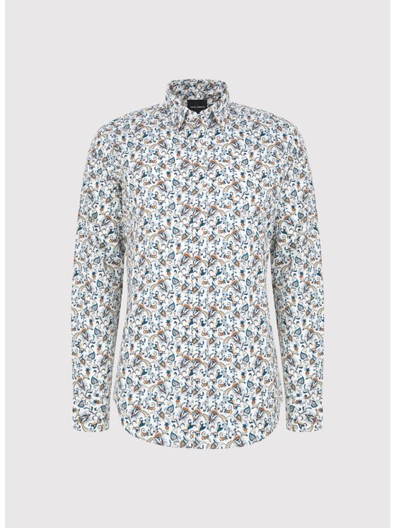 Pako Lorente Pako Lorente Koszula P25WN-1X-036 Biały Slim Fit