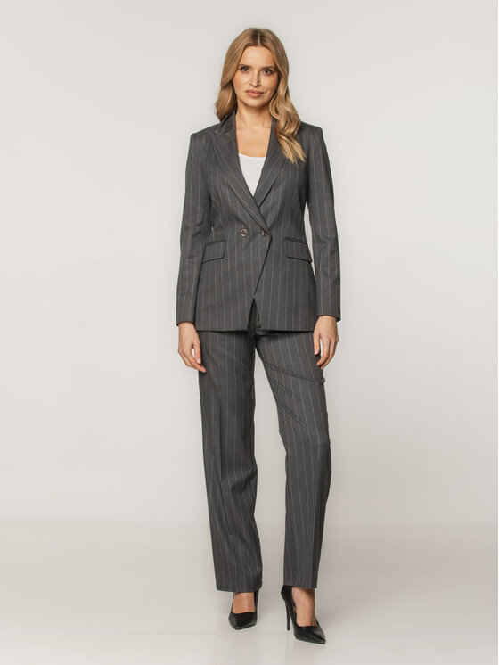 Willsoor Willsoor Marynarka 67928 Szary Regular Fit