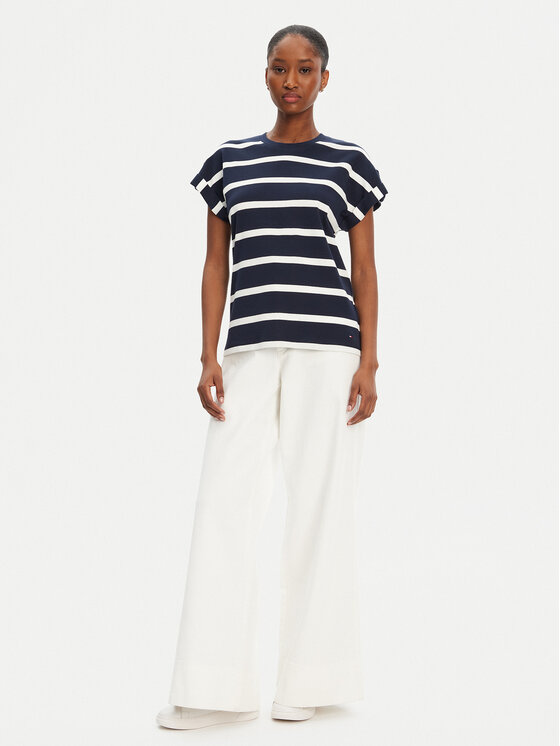 Tommy Hilfiger Tommy Hilfiger Marškinėliai Gold Button WW0WW45628 Tamsiai mėlyna Regular Fit