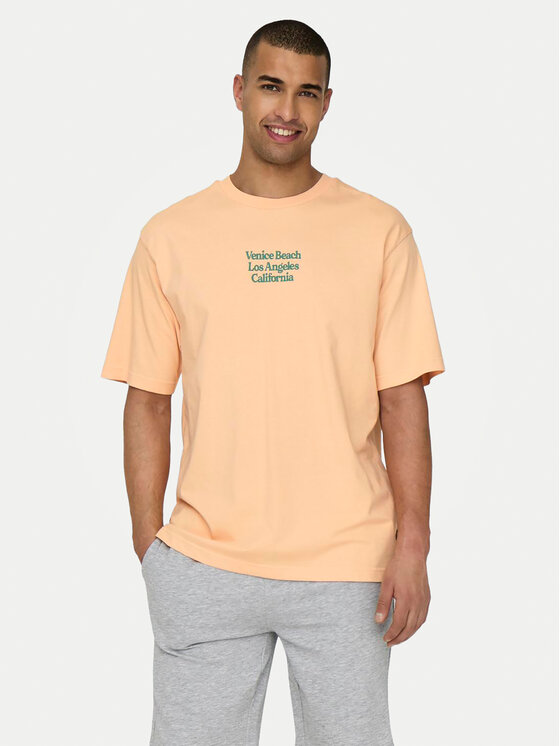 Only & Sons Only & Sons T-shirt Kenny 22028736 Ružičasta Relaxed Fit
