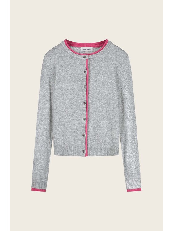 Fabienne Chapot Fabienne Chapot Kardigan 7000-1489-172 Szary Regular Fit