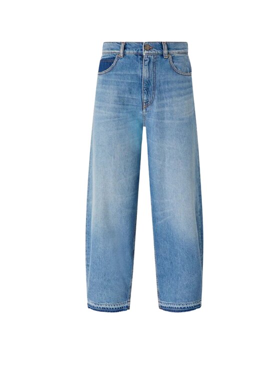 PINKO PINKO Jeansy ESTELLE EGG DIRTY BLUE DENIM Niebieski Regular Fit