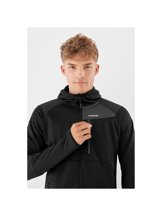Viking Viking Bluza Yosemite Hoodie Man Czarny Regular Fit
