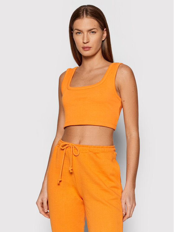 NA-KD Top 1018-007519-0261-003 Portocaliu Slim Fit