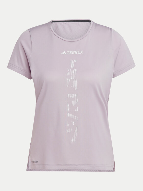 adidas adidas Тениска от техническо трико Terrex Agravic Trail IP4821 Виолетов Regular Fit