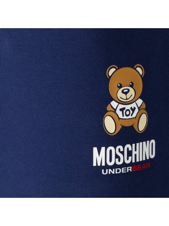 MOSCHINO MOSCHINO Spodnie dresowe V1A6886 4409 0290 Granatowy Regular Fit
