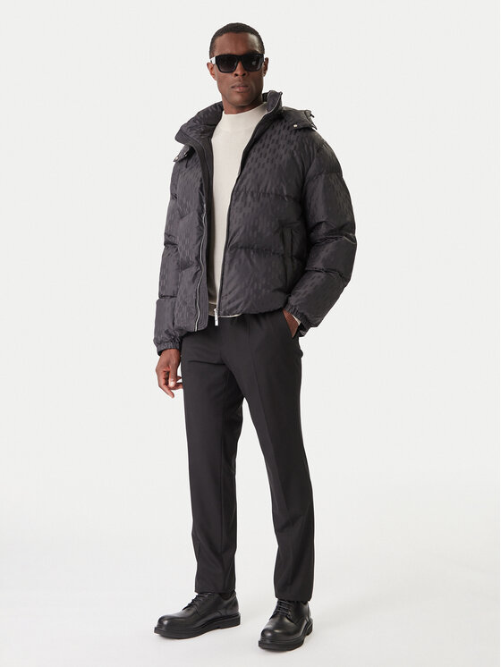 KARL LAGERFELD KARL LAGERFELD Télikabát 505016 554504 Fekete Regular Fit