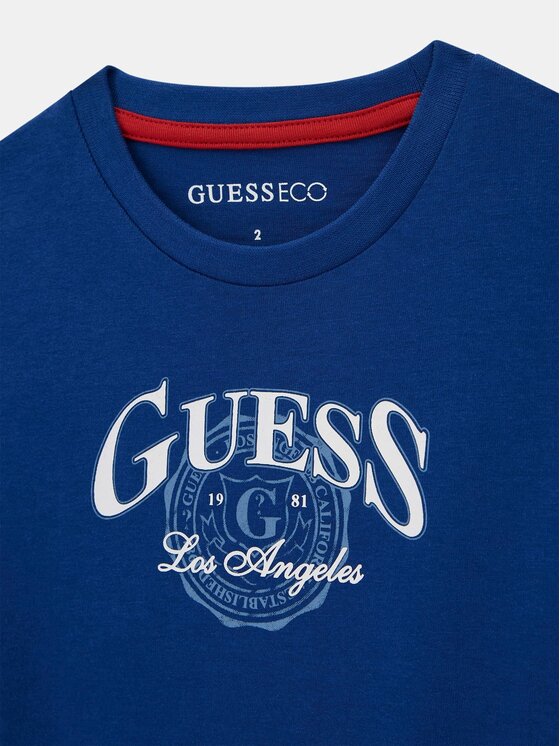 Guess Kids Guess Kids T-Shirt 185387 Niebieski Classic Fit