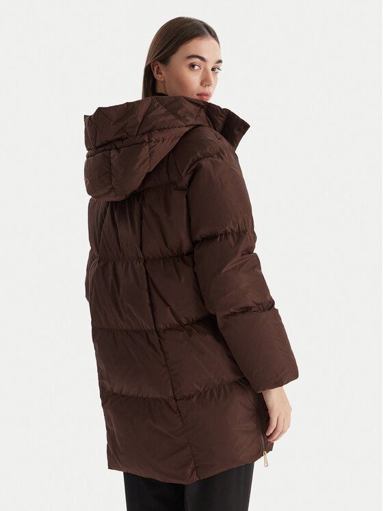 Weekend Max Mara Weekend Max Mara Kurtka puchowa Newbembo 2525496072 Bordowy Relaxed Fit
