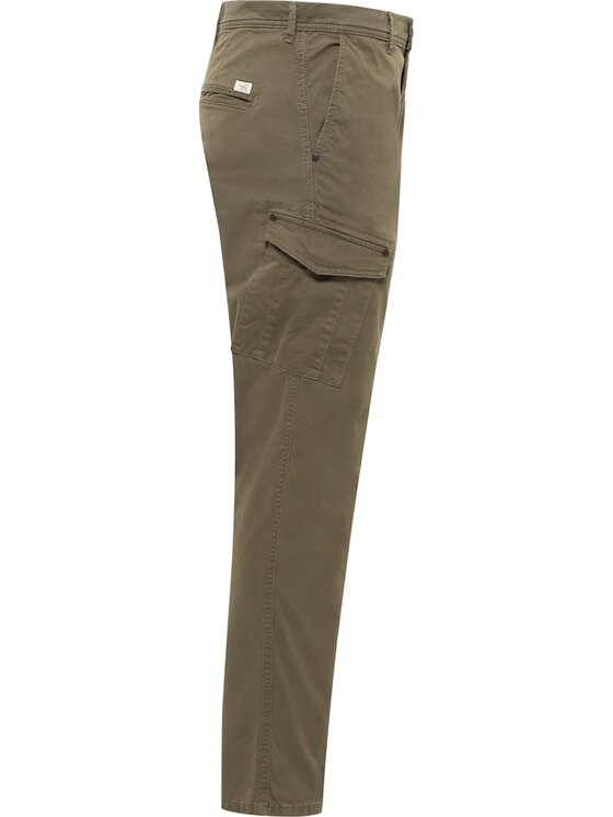 Mustang Mustang Pantaloni di tessuto Style Daytona Cargo Verde Slim Fit