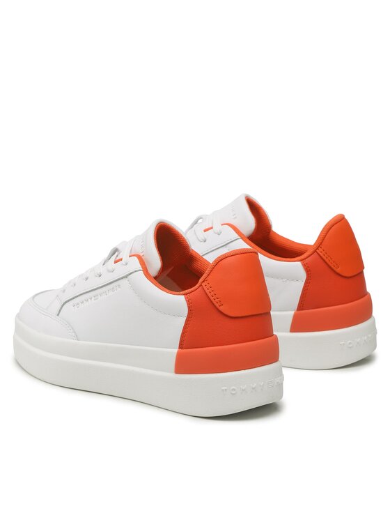 Tommy Hilfiger Tommy Hilfiger Sneakersy Feminine Sneaker With Color Pop FW0FW06896 Biały