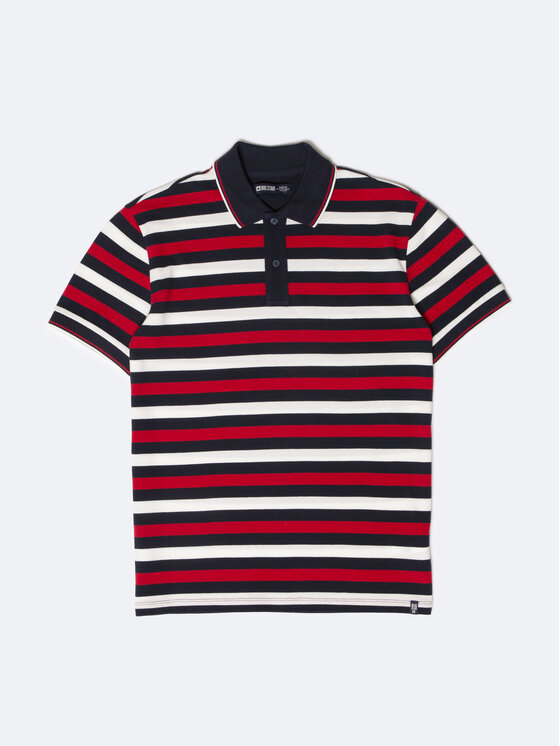 BIG STAR BIG STAR Polo SEULIR Czerwony Basic Fit