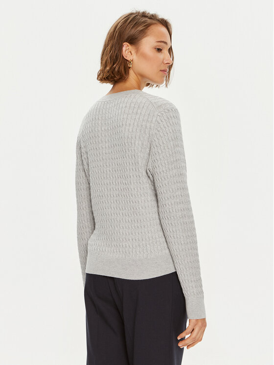 Tommy Hilfiger Tommy Hilfiger Кардиган WW0WW43329 Сив Regular Fit