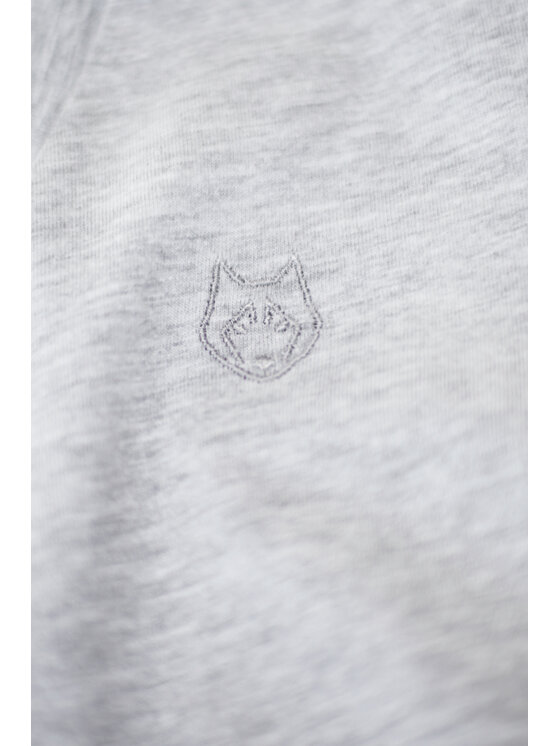 LaLupa LaLupa T-Shirt LA014 Srebrny Comfortable Fit