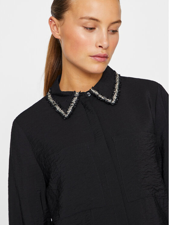 Vila Vila Camicia Dogma 14101545 Nero Regular Fit