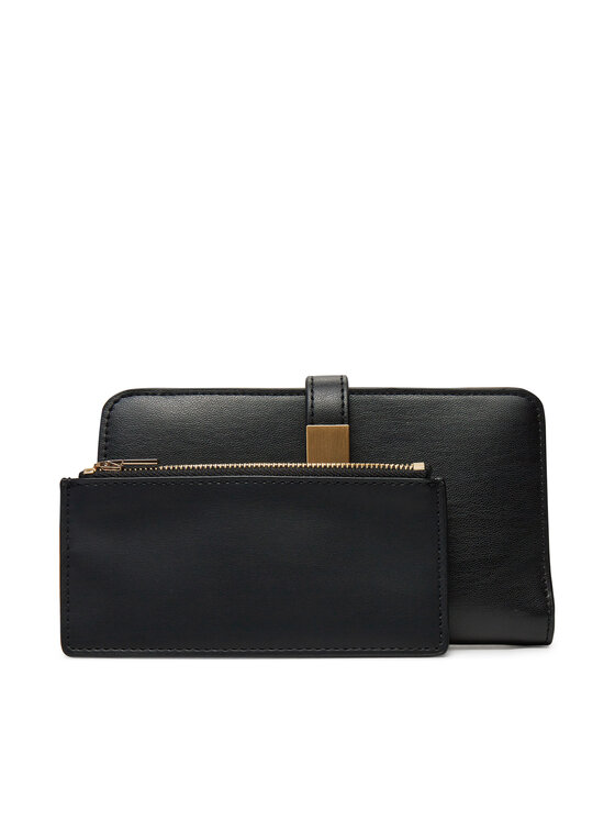 Tommy Hilfiger Tommy Hilfiger Portofel Mic de Damă Th Heritage Med Wallet AW0AW17262 Negru