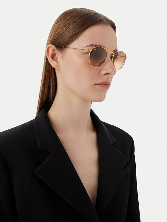 Ray-Ban Ray-Ban Okulary przeciwsłoneczne Round Metal 0RB3447 9001A5 Brązowy
