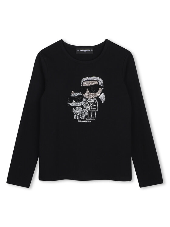 Karl Lagerfeld Kids Karl Lagerfeld Kids Bluse Z31463 S Schwarz Regular Fit