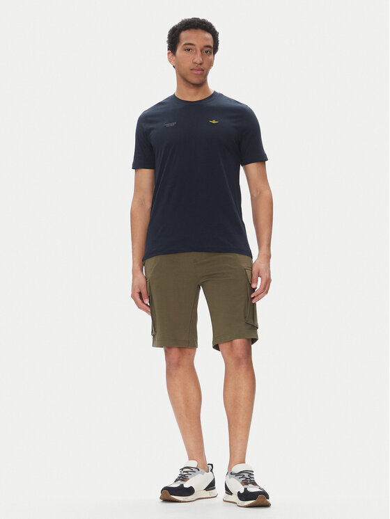 Aeronautica Militare Aeronautica Militare Marškinėliai 251TS2429J634 Tamsiai mėlyna Regular Fit