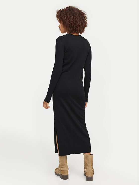 JJXX JJXX Džemper haljina Marilyn 12261027 Crna Slim Fit