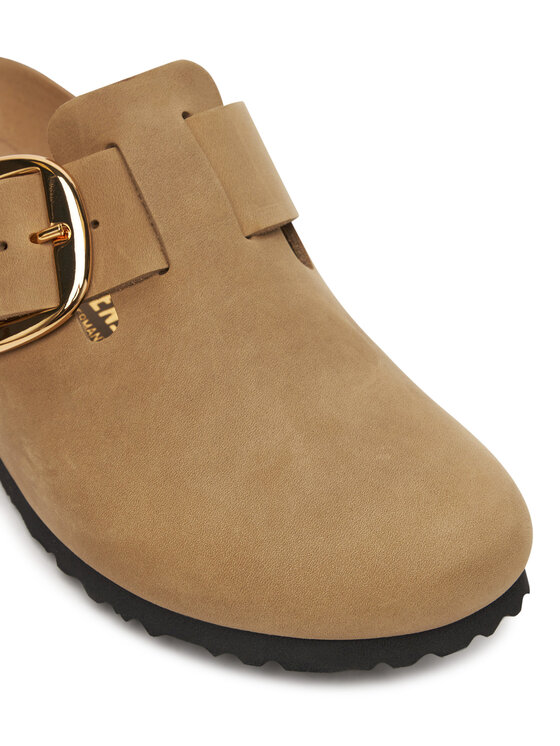 Birkenstock Birkenstock Papucs Boston Big Buckle Hex 1030425 Barna