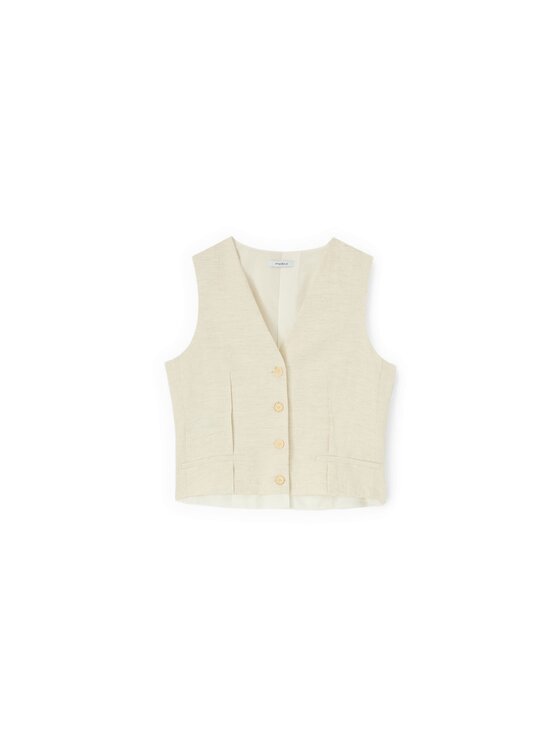 Motivi Motivi Blusa 2063Q001968N0R2 Bianco Cropp Fit