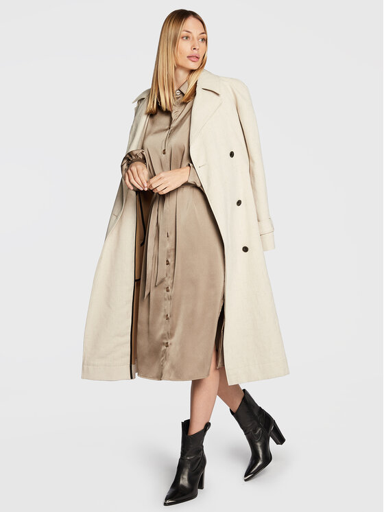 Vestito chemisier Nika F21400139 Verde Regular Fit...