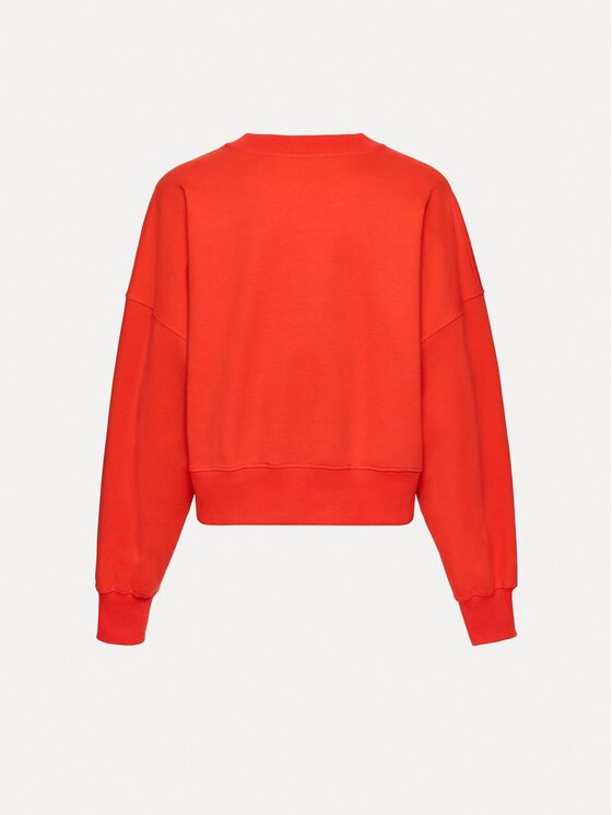 La Mania La Mania Bluza LIPPS Czerwony Basic Fit