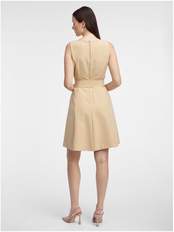 Orsay Orsay Sukienka 421300082000__34 Beżowy Regular Fit