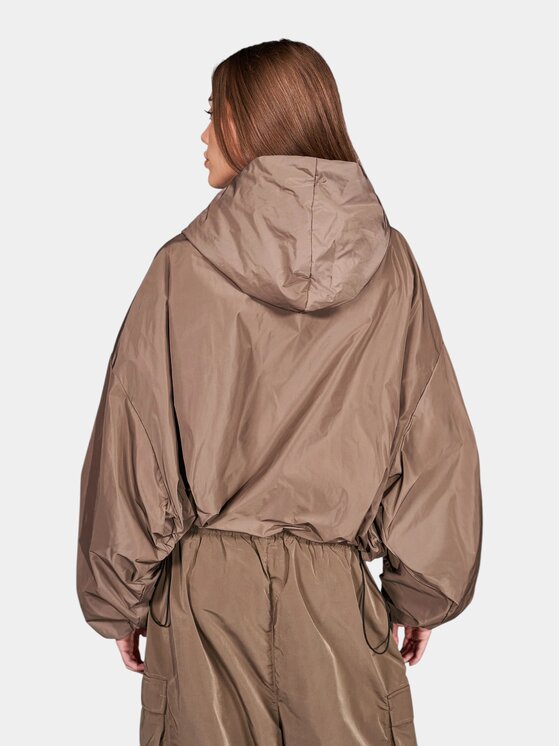 MADE BY SOCIETY MADE BY SOCIETY Kurtka anorak Nerelle - J27721 Brązowy Basic Fit