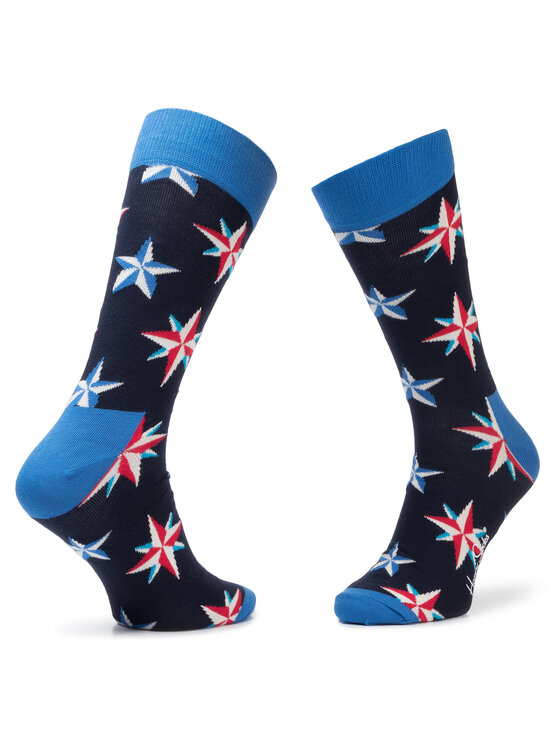 Happy Socks Happy Socks Chaussettes hautes femme NST01-6001 Bleu marine